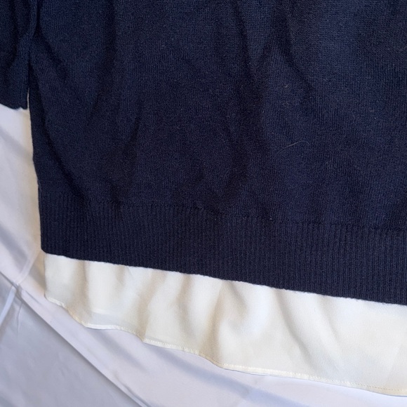 Ted Baker London Blue Sweater with Pearl Collar - Picture 3 of 9